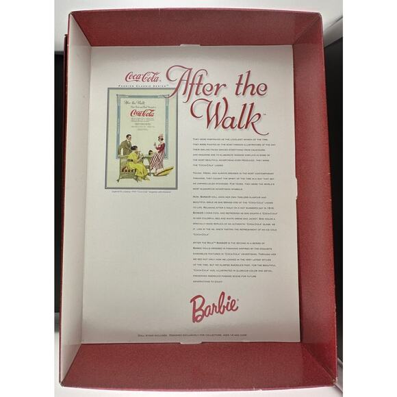 1997 Barbie Doll Mattel Coca-Cola After The Walk Fashion classic series NRFB - Picture 4 of 9